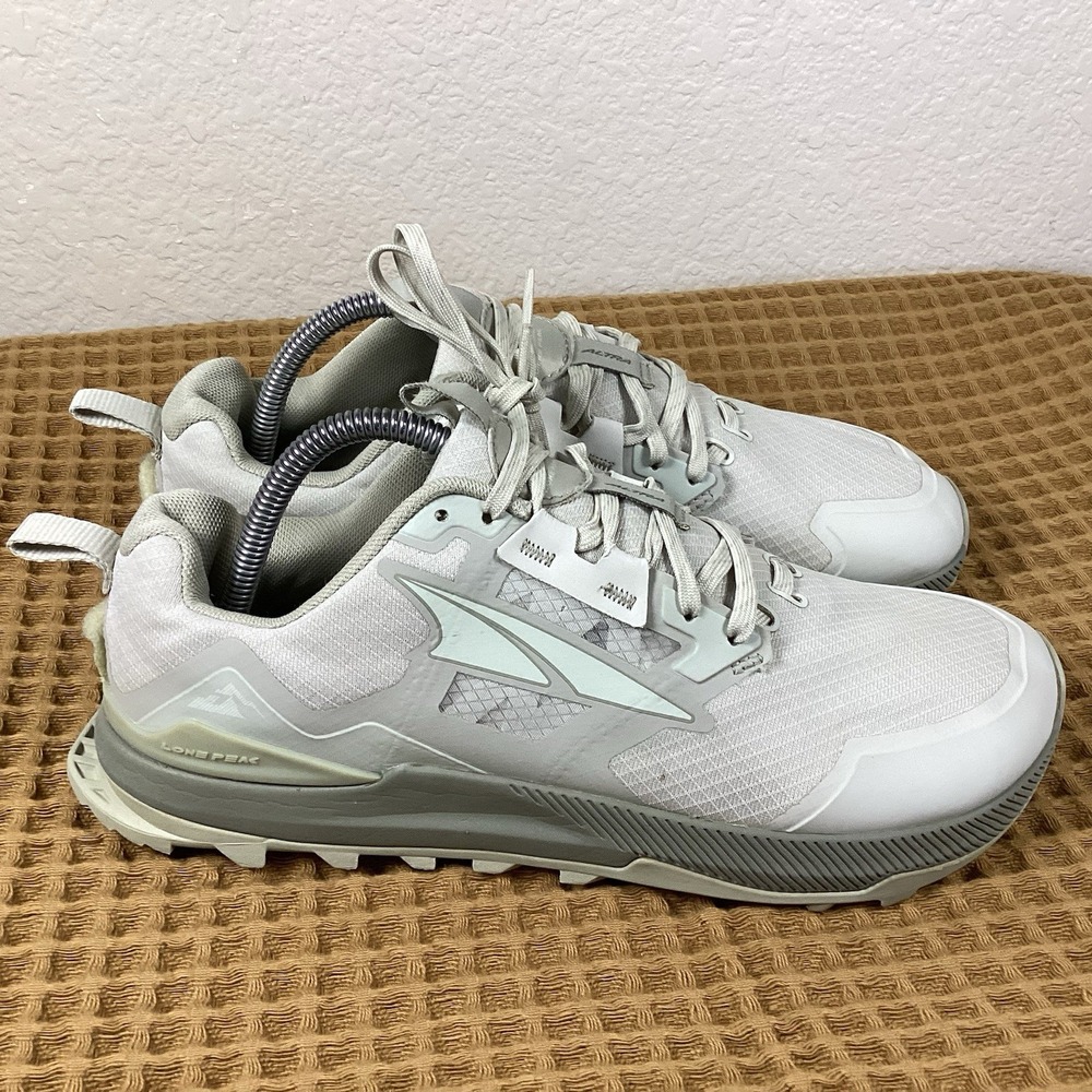 Altra Lone Peak 7 Mens Size 8.5 Gray Trail Running Hiking Shoes Sneakers